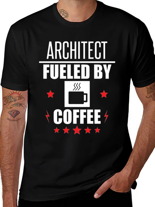 Architect Fueled By Coffee Graphic T-Shirt