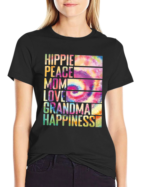Hippie Mom Tie Dye T-Shirt