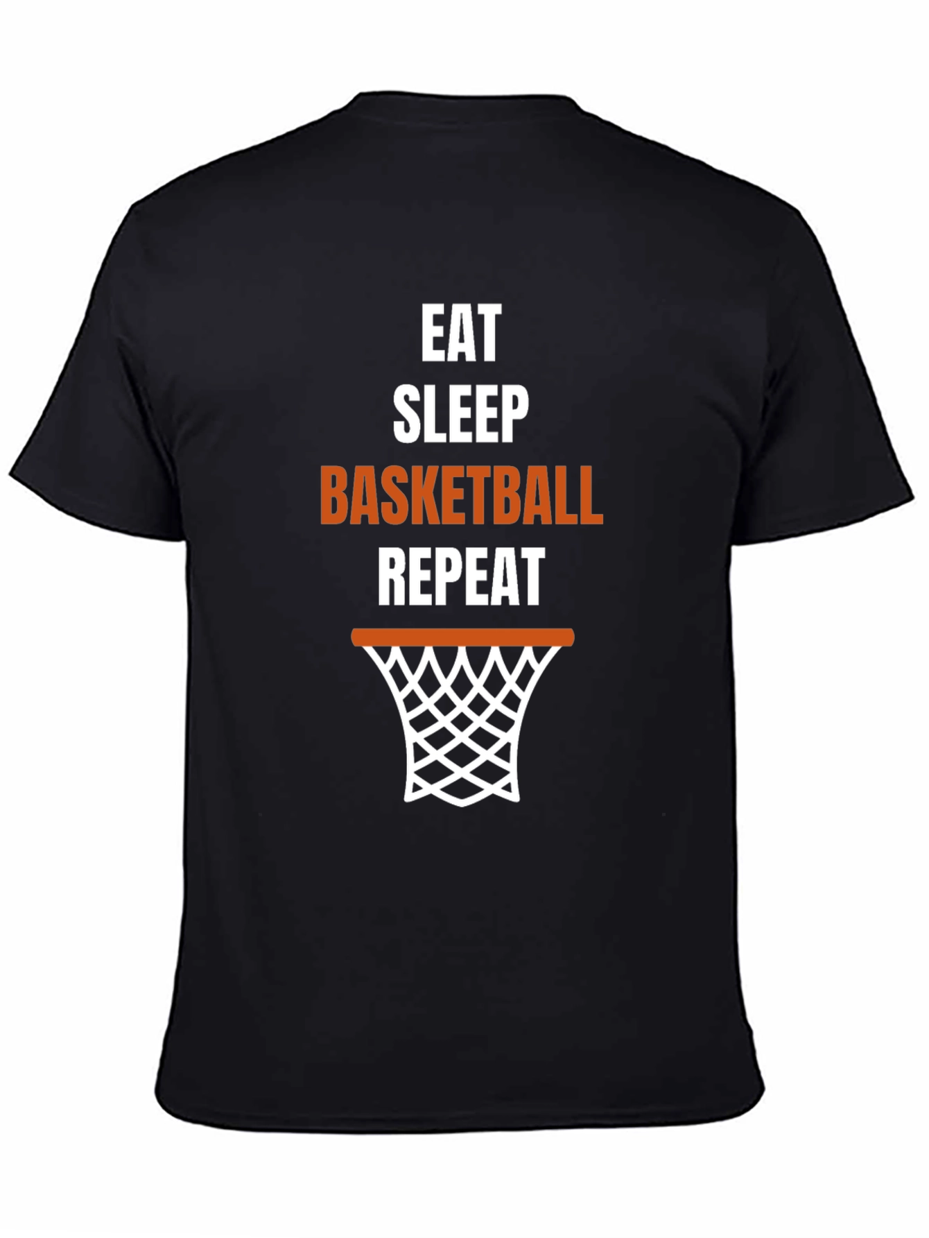 Eat Sleep Basketball Repeat Graphic T-Shirt