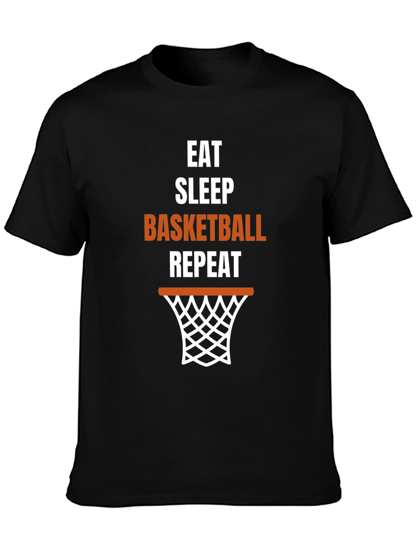 Eat Sleep Basketball Repeat Graphic T-Shirt