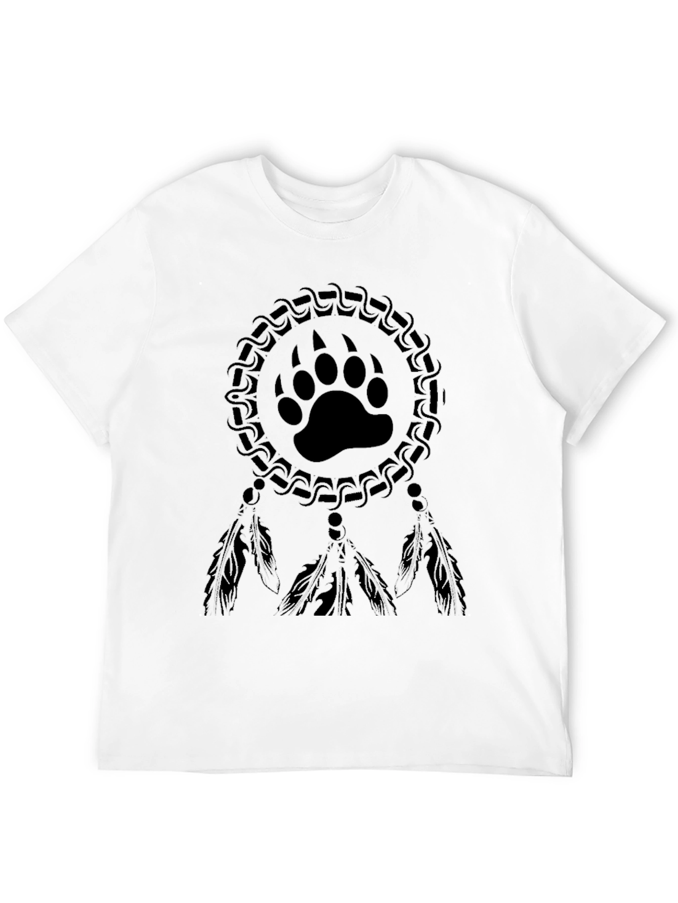 Bear Paw Dreamcatcher T-Shirt - Black