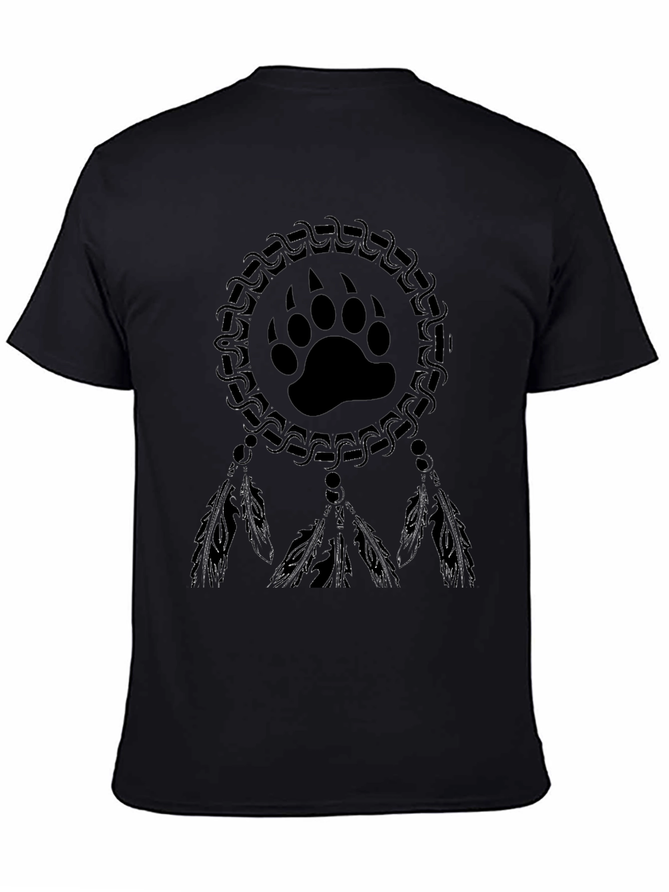 Bear Paw Dreamcatcher T-Shirt - Black