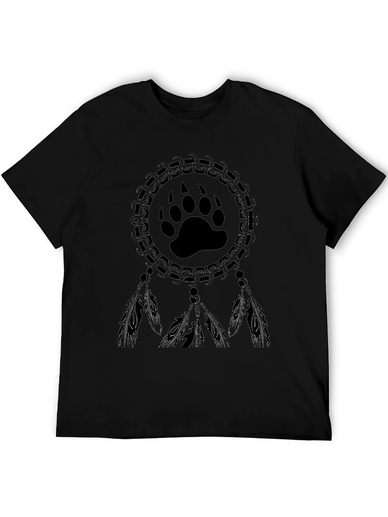 Bear Paw Dreamcatcher T-Shirt - Black