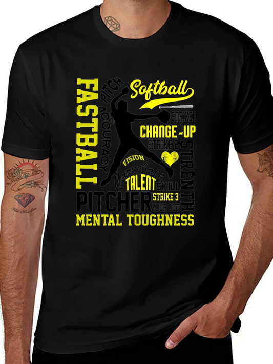 Softball Pitcher Graphic T-Shirt