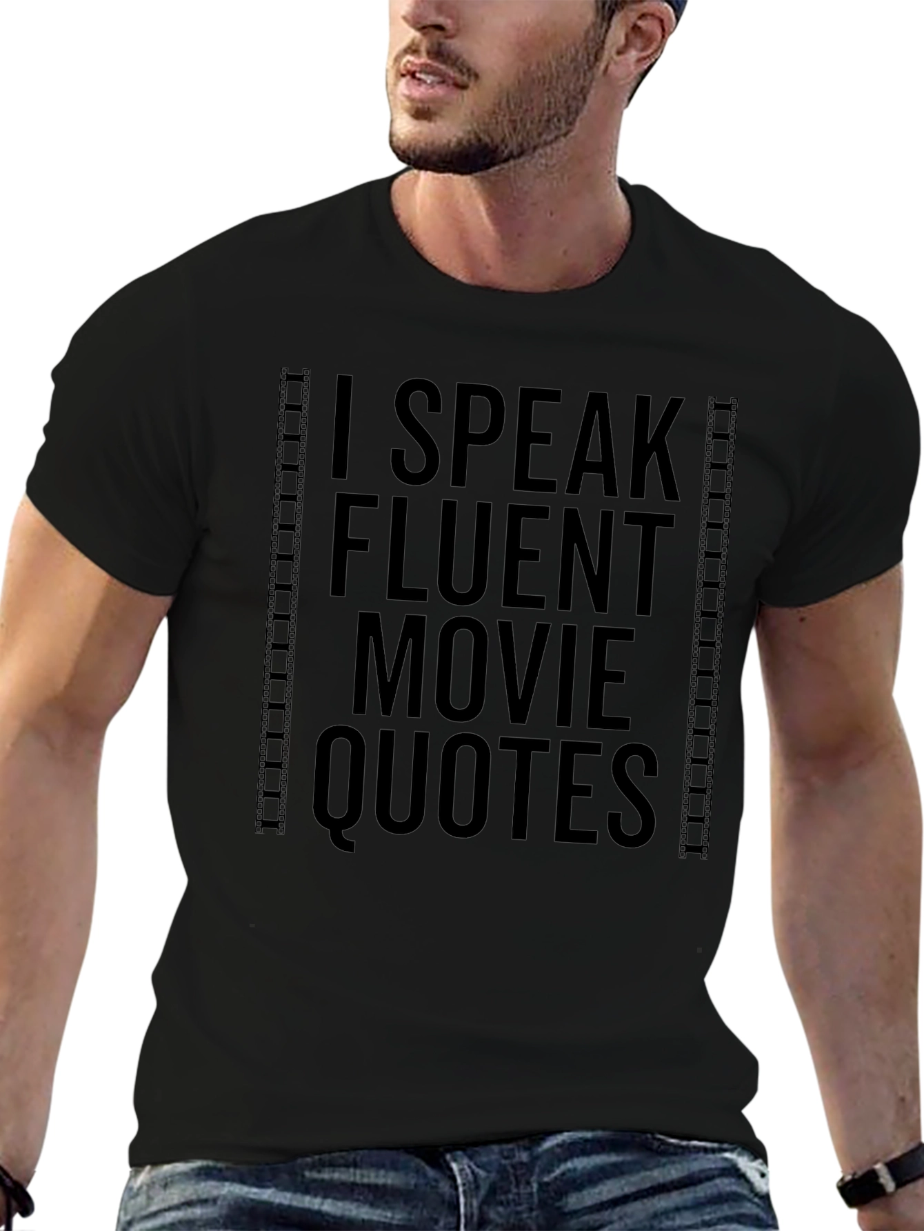 Fluent Movie Quotes T-Shirt - Black Graphic Tee