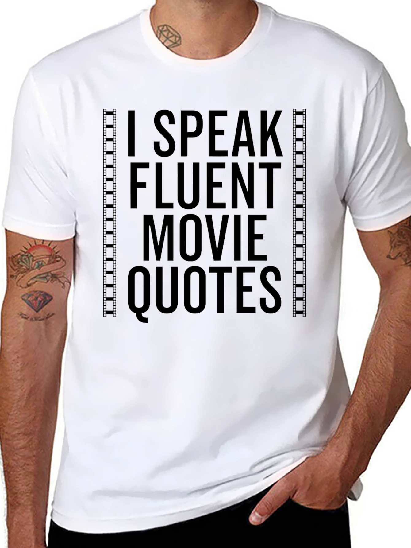 Fluent Movie Quotes T-Shirt - Black Graphic Tee