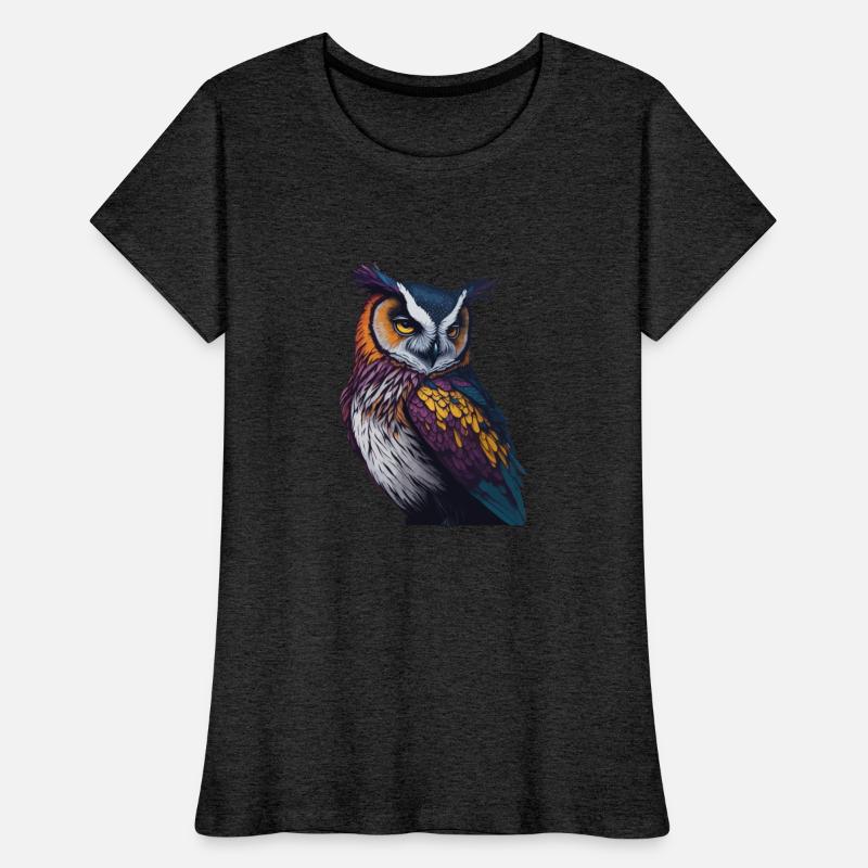 Majestic colorful night Owl illustration