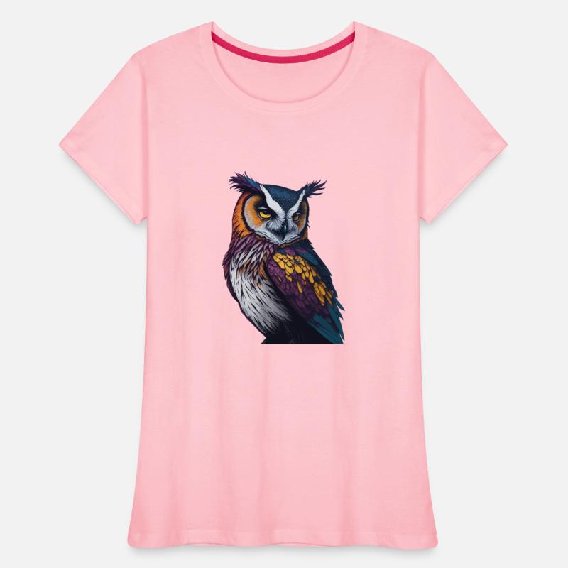 Majestic colorful night Owl illustration