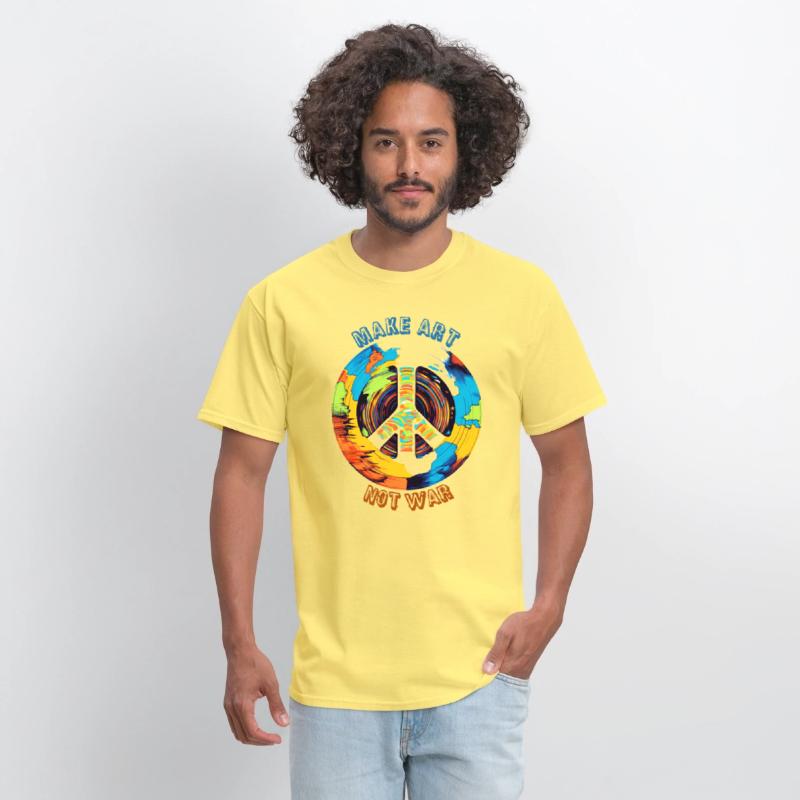 Make Art Not War | Art Lovers & Hippie Peace Sign