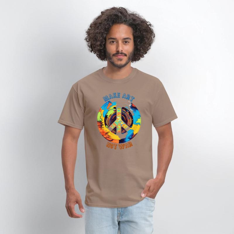 Make Art Not War | Art Lovers & Hippie Peace Sign