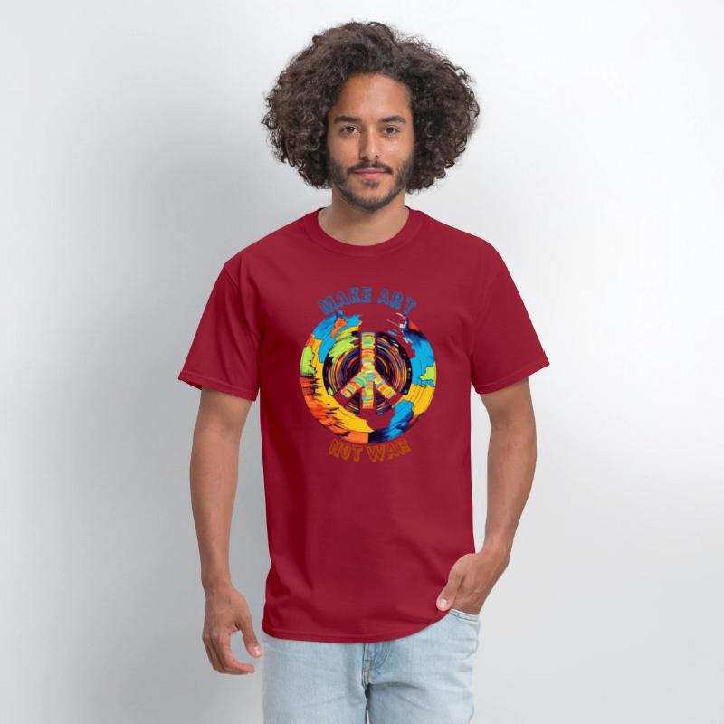 Make Art Not War | Art Lovers & Hippie Peace Sign