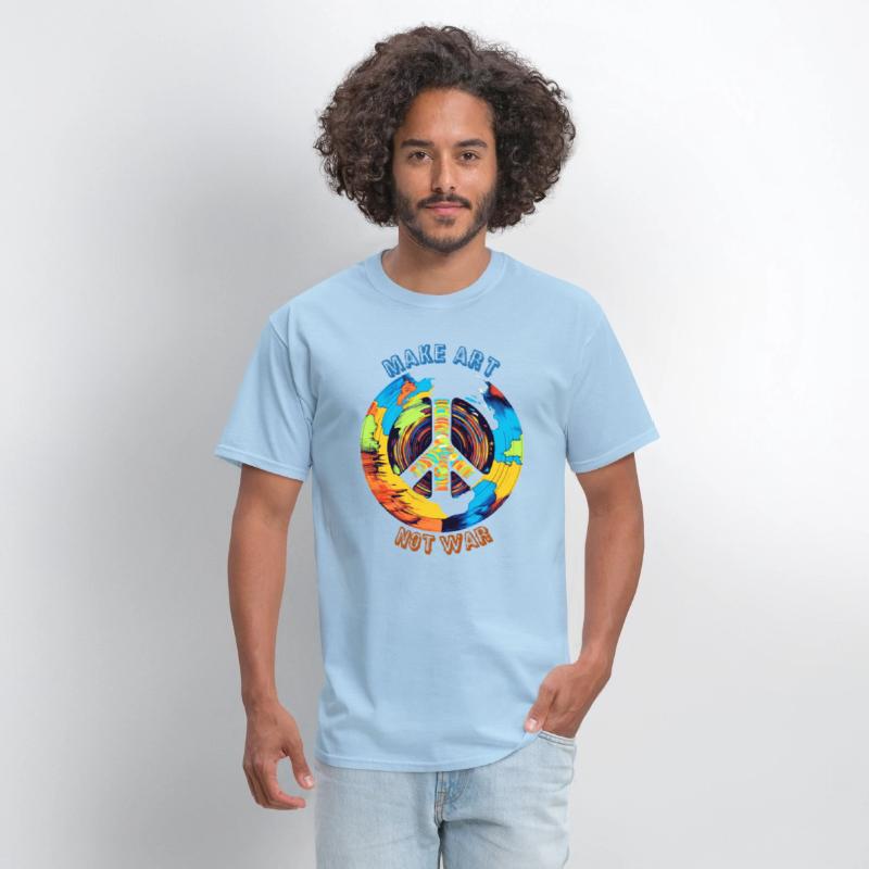 Make Art Not War | Art Lovers & Hippie Peace Sign