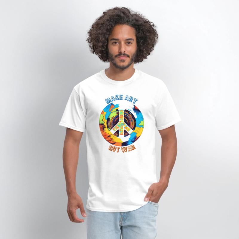 Make Art Not War | Art Lovers & Hippie Peace Sign