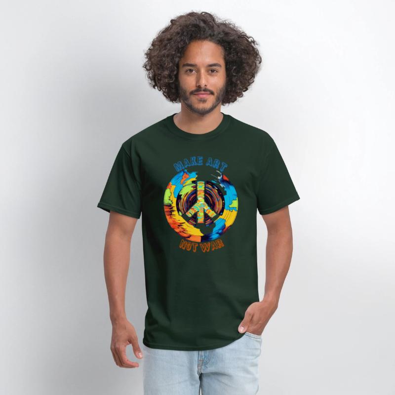 Make Art Not War | Art Lovers & Hippie Peace Sign