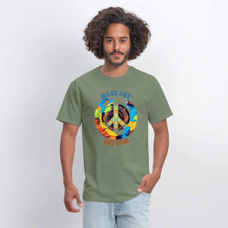 Make Art Not War | Art Lovers & Hippie Peace Sign