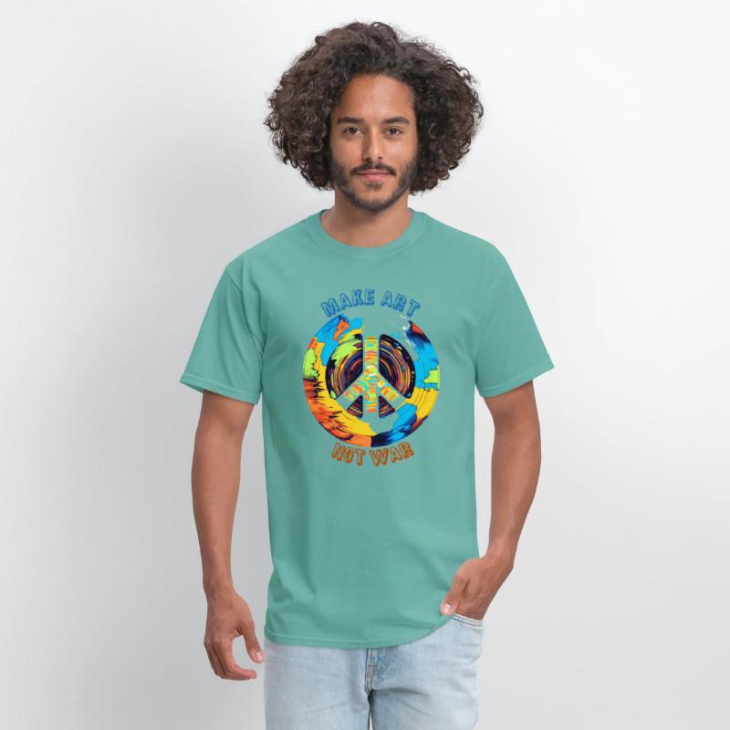 Make Art Not War | Art Lovers & Hippie Peace Sign