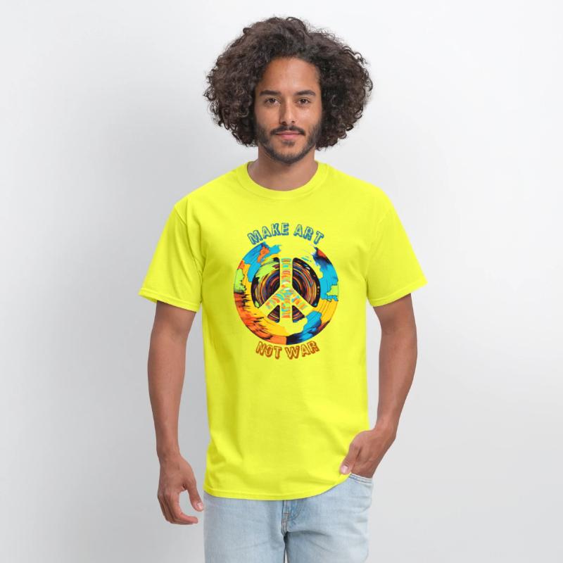 Make Art Not War | Art Lovers & Hippie Peace Sign