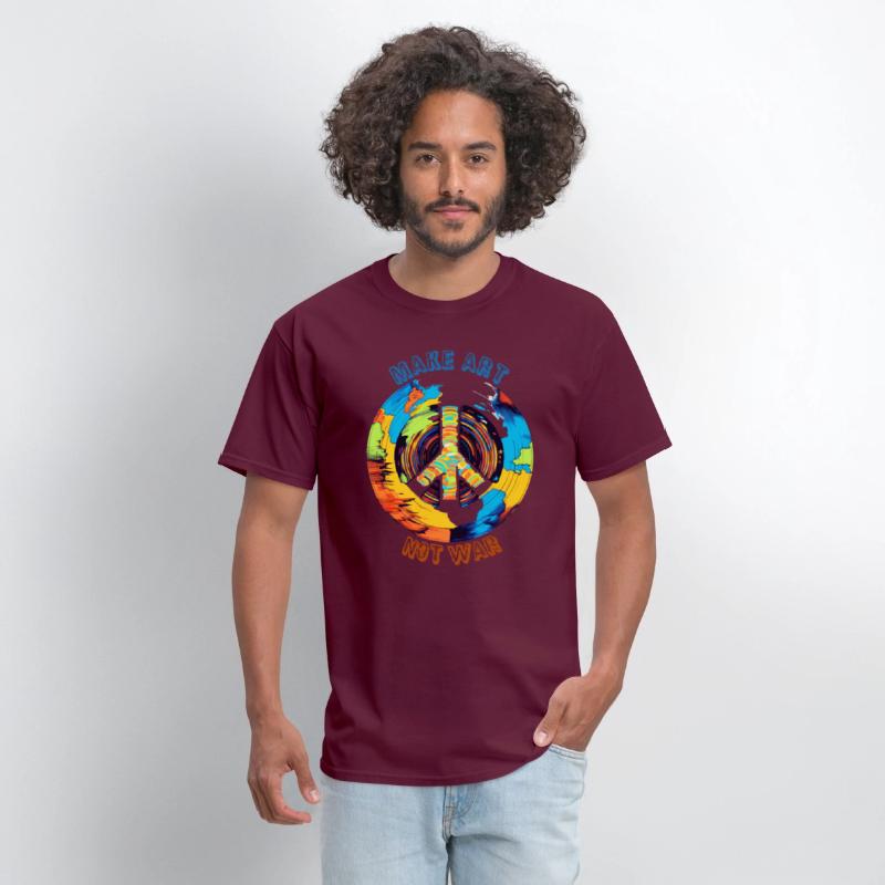 Make Art Not War | Art Lovers & Hippie Peace Sign