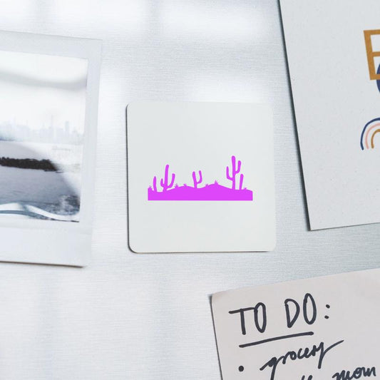 Many Cacti Cactus Desert Cool Purple Evening Night