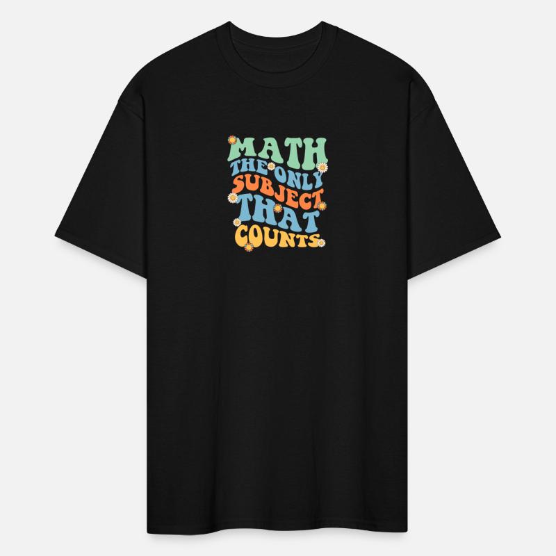 Math The Only Subject That Counts Retro Groovy
