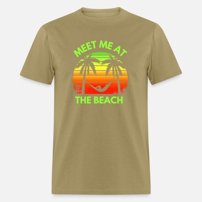 Meet Me At The Beach - Sunset and Palm tree