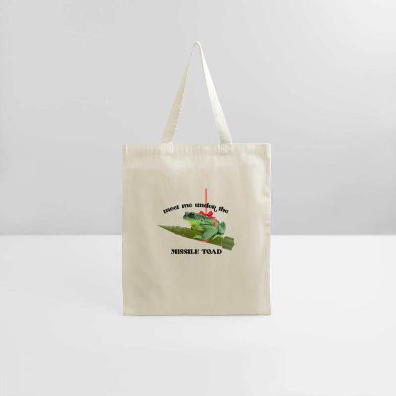 Meet me under the missile toad – mistletoe pun