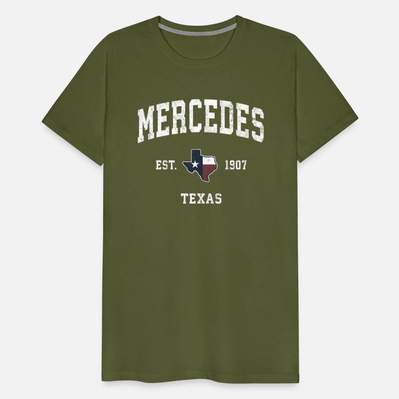 Mercedes Texas Tx State Flag Sports