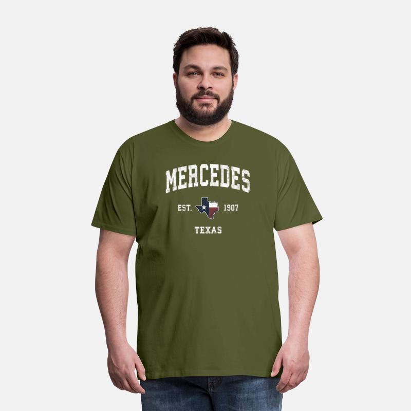 Mercedes Texas Tx State Flag Sports