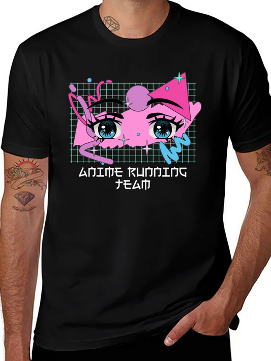 Anime Running Team Graphic Tee