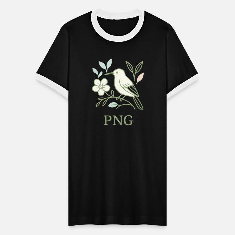 Minimalist Bird and Floral Illustration