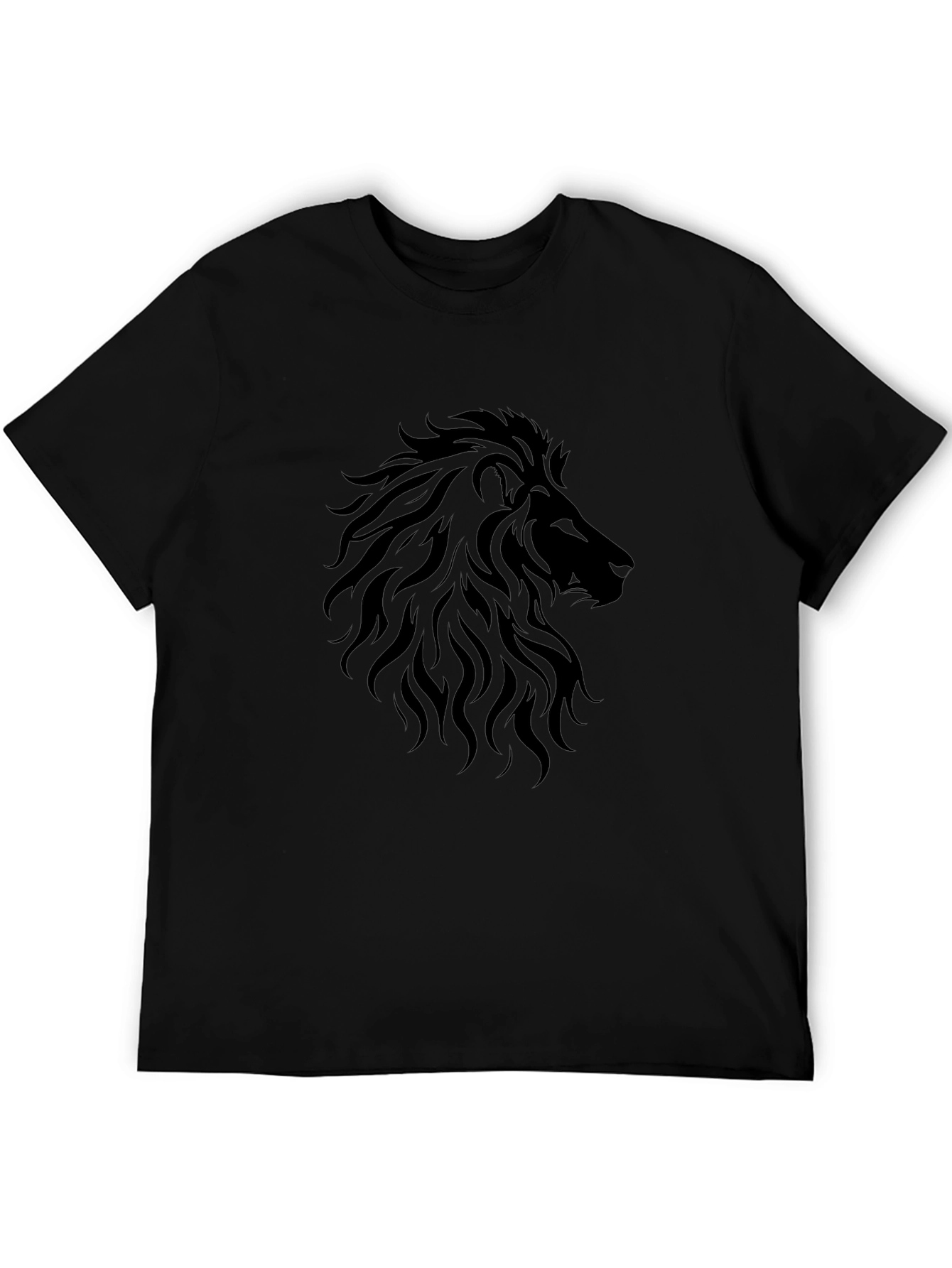 Black Lion Graphic Tee - Mens Casual Shirt