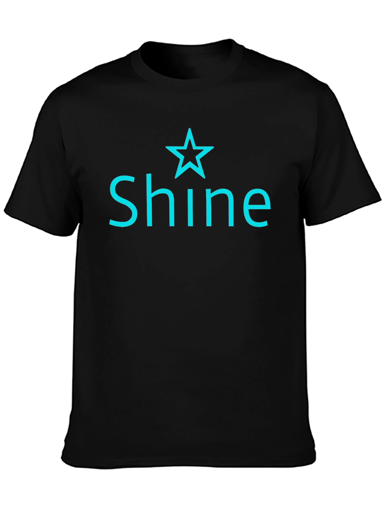 Shine Star Graphic Black T-Shirt