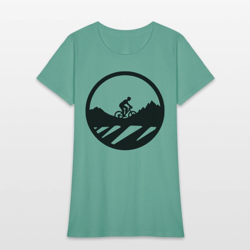 Mountain Bike Cyclist Drawing