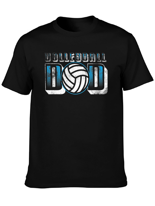Volleyball Dad Graphic T-Shirt - Black