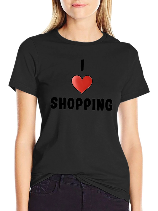 I Love Shopping Black T-Shirt - Stylish & Comfortable Casual Wear