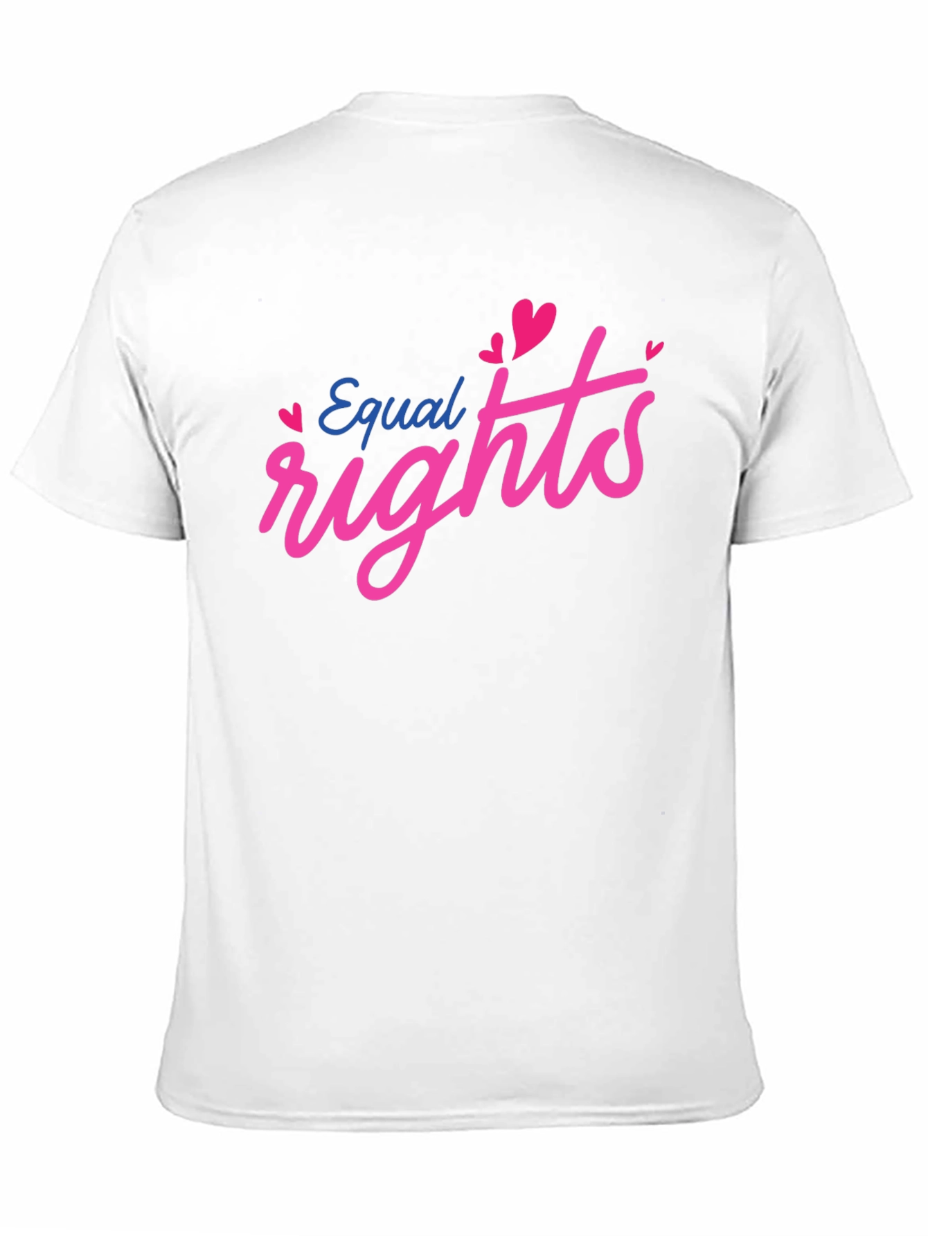 Equal Rights Love Heart Graphic Black T-Shirt