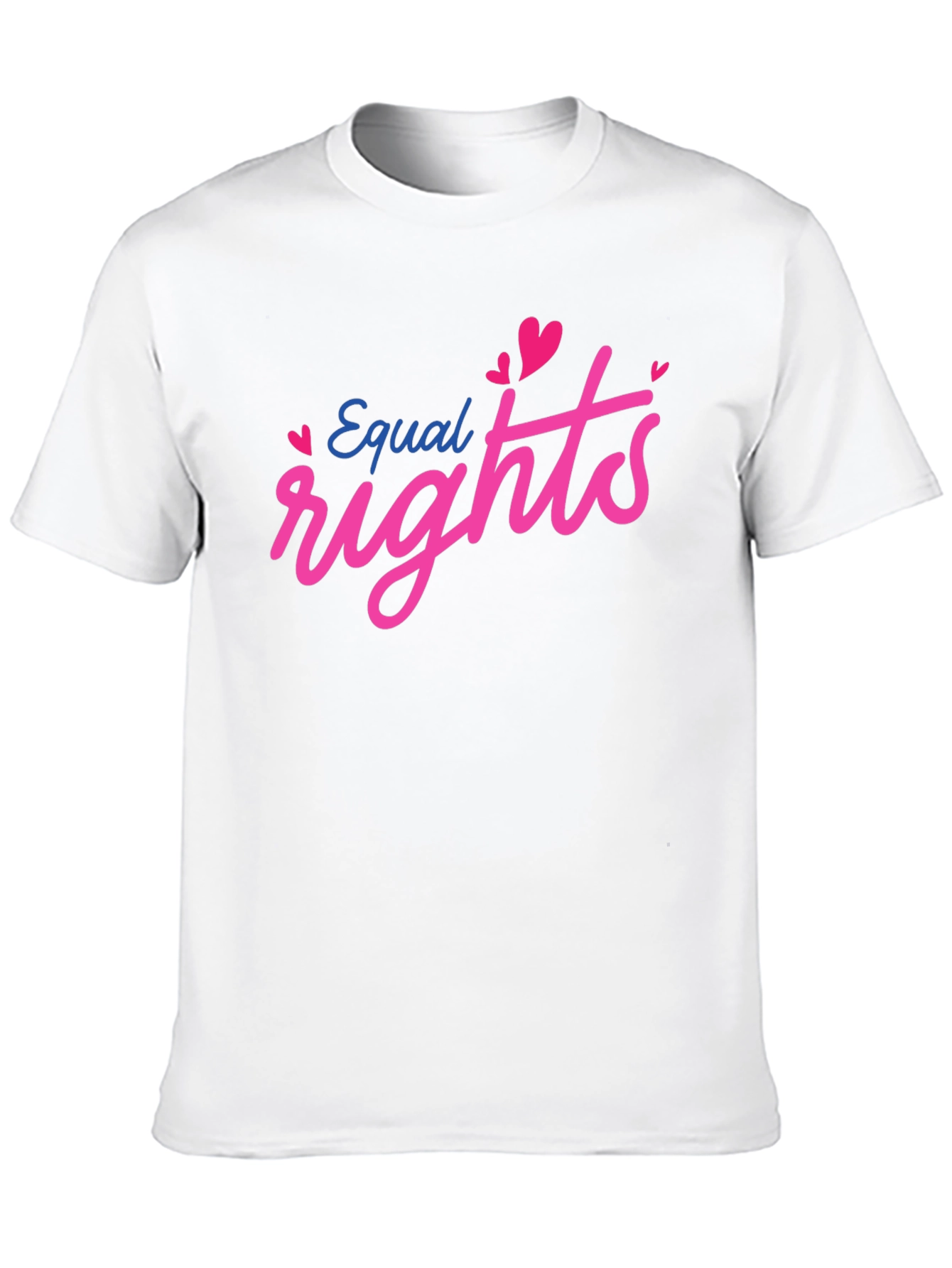Equal Rights Love Heart Graphic Black T-Shirt