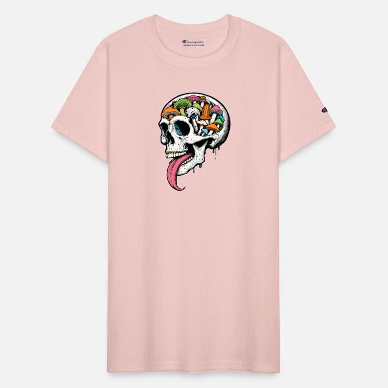 Mushroom Skull Trip – Psychedelic Art Tee