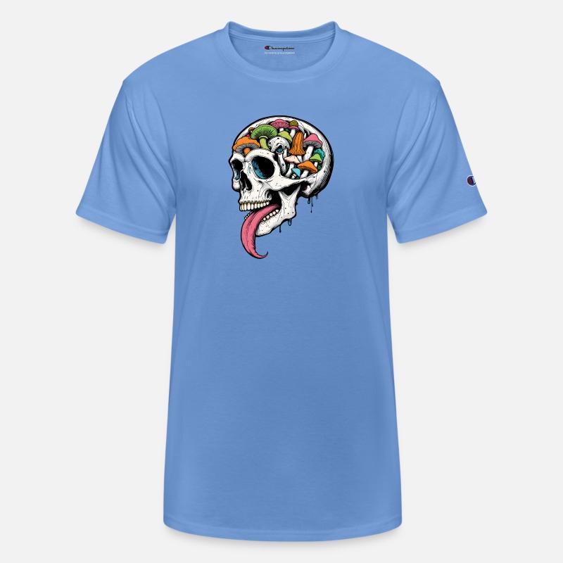 Mushroom Skull Trip – Psychedelic Art Tee