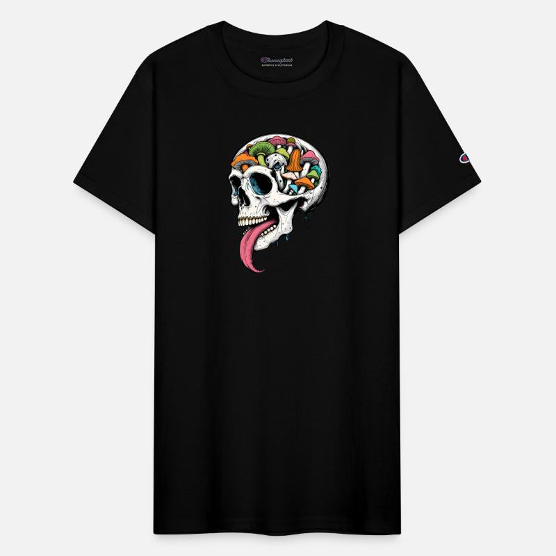 Mushroom Skull Trip – Psychedelic Art Tee