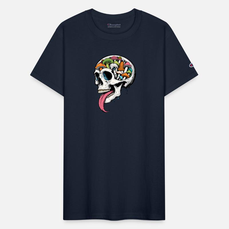 Mushroom Skull Trip – Psychedelic Art Tee