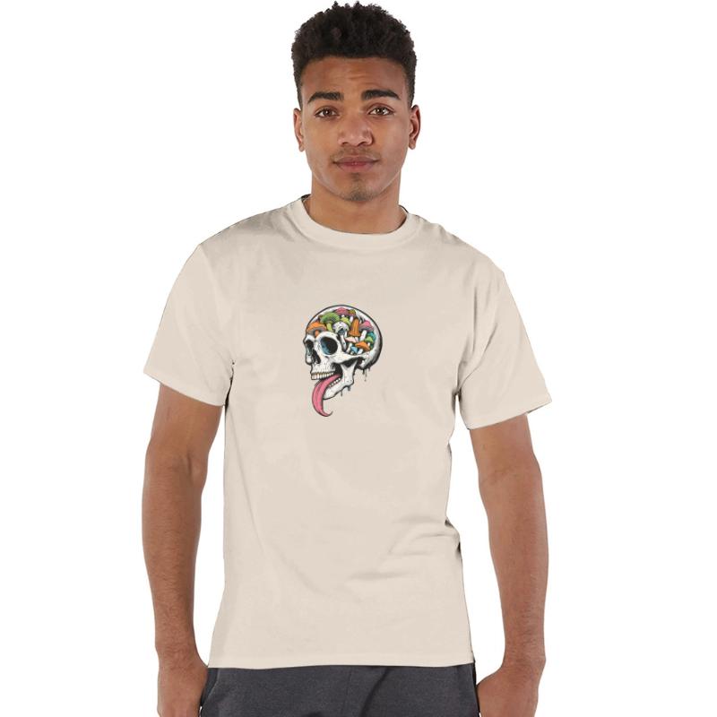 Mushroom Skull Trip – Psychedelic Art Tee