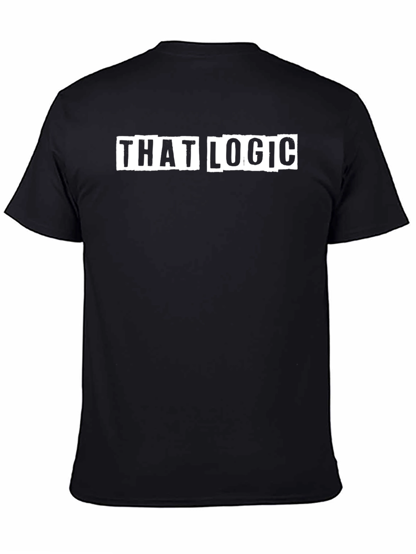 That Logic Mens Black Graphic T-Shirt