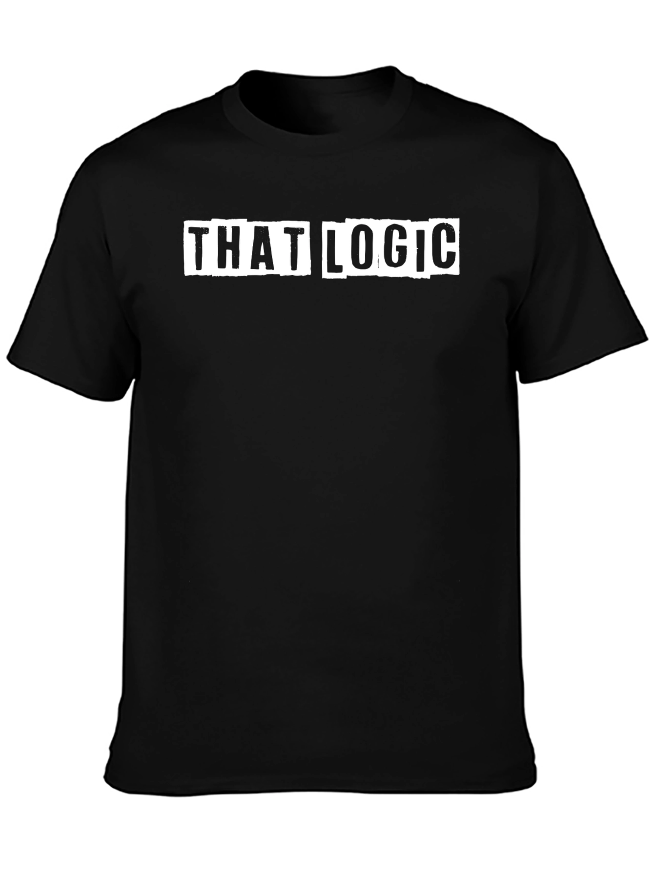 That Logic Mens Black Graphic T-Shirt