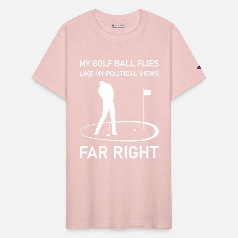 My golf ball flies like my political views