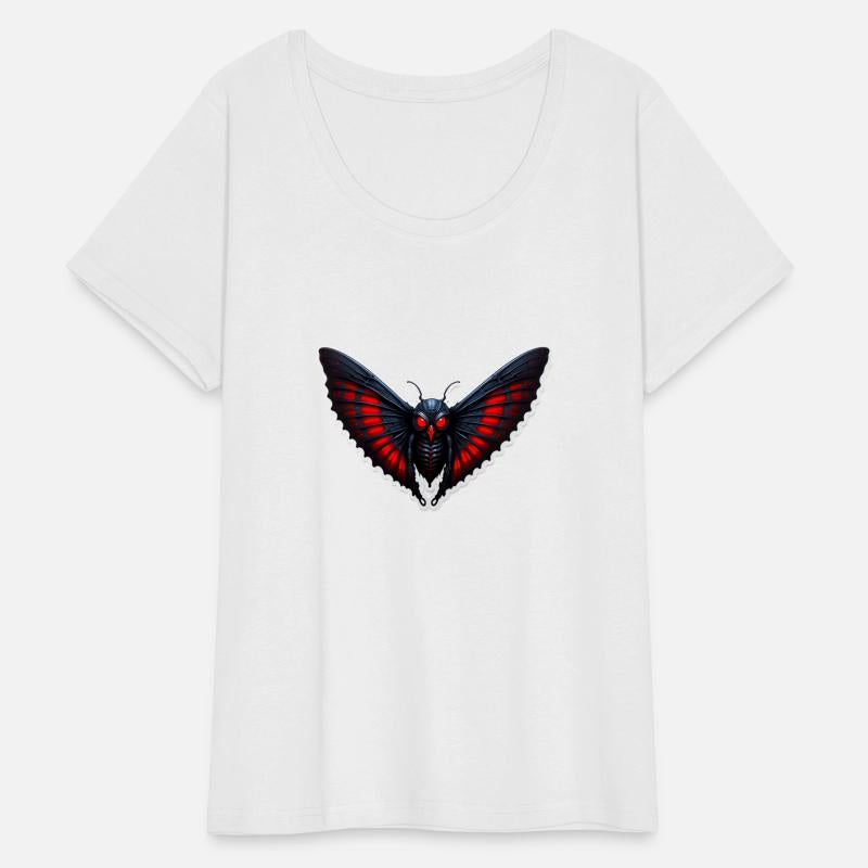 Mysterious Red-Eyed Moth Illustration