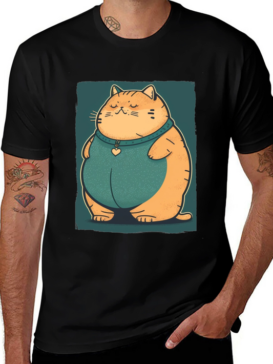 Cute Cat T-Shirt - Fun Cartoon Tee