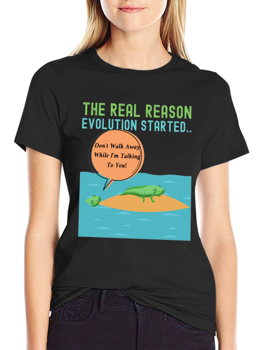 Evolution Axolotl T-Shirt - Dont Walk Away Talking Tee