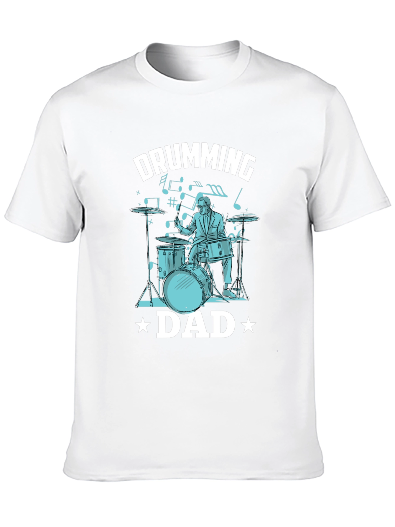 Drumming Dad T-Shirt - Musician Father Tee