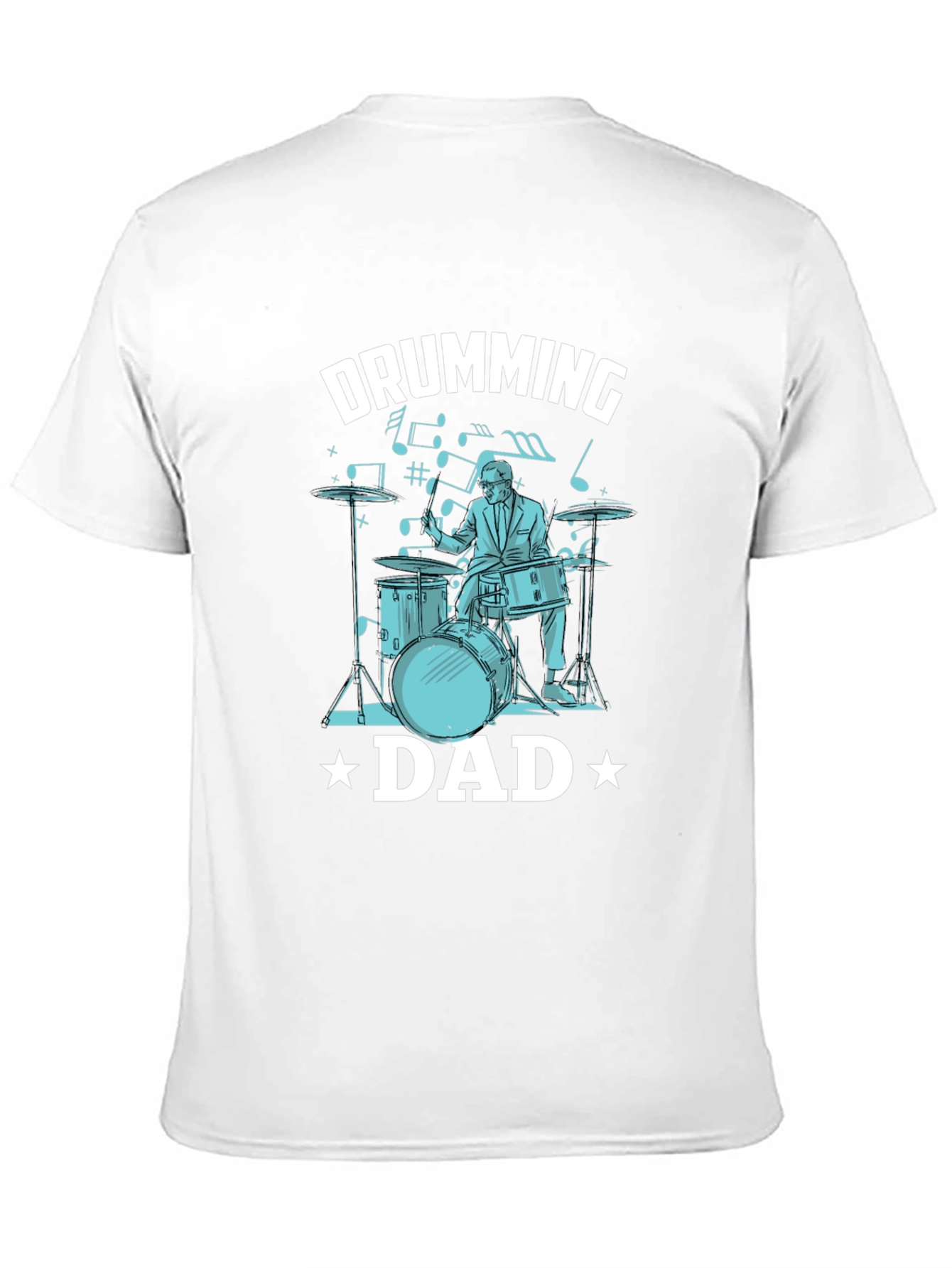 Drumming Dad T-Shirt - Musician Father Tee
